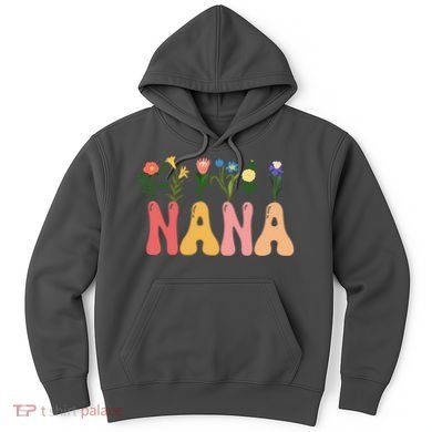 Cute Retro Floral Nana Hoodie