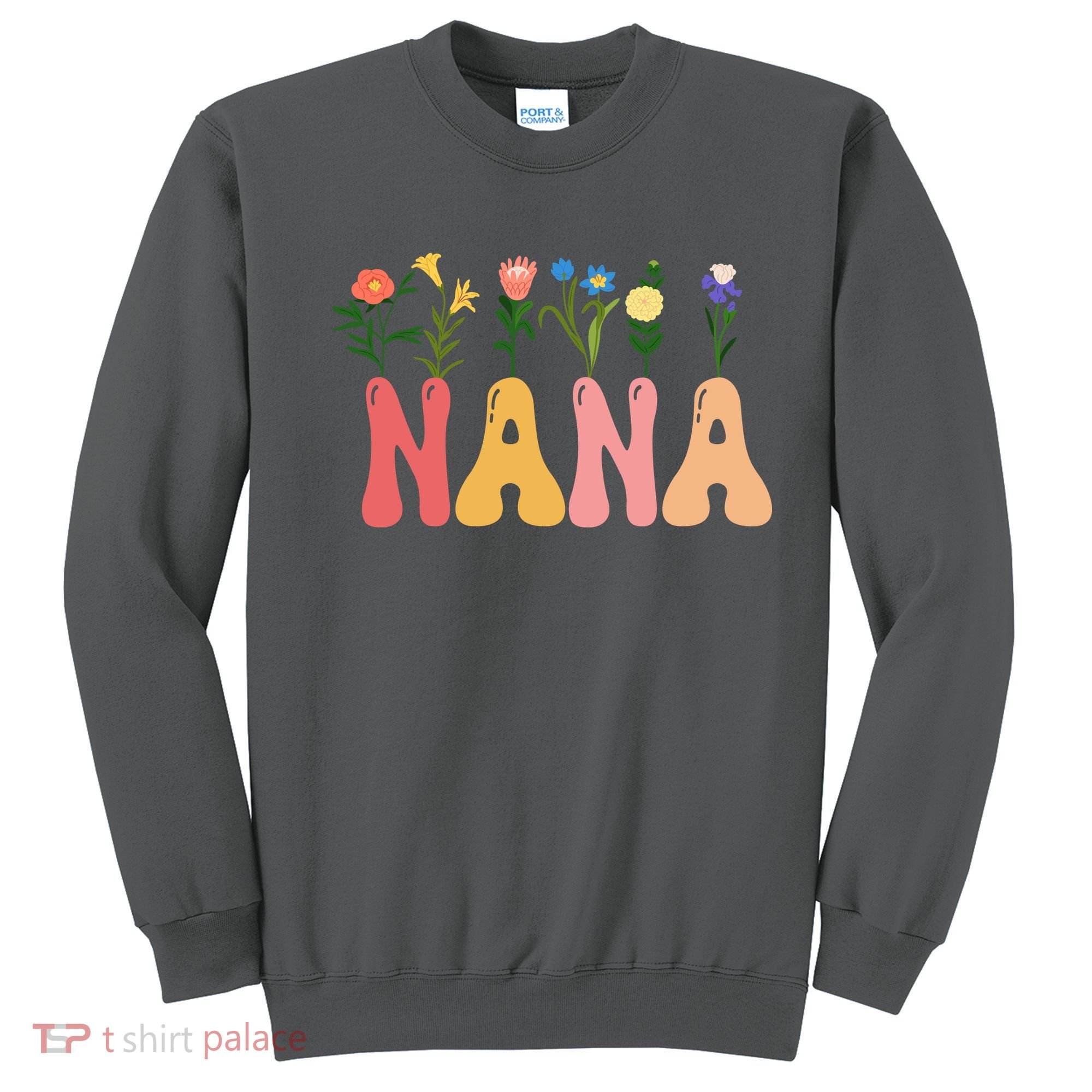 Cute Retro Floral Nana Sweatshirt