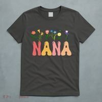 Cute Retro Floral Nana T-Shirt thumb 5