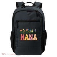 Cute Retro Floral Nana Backpack thumb 0