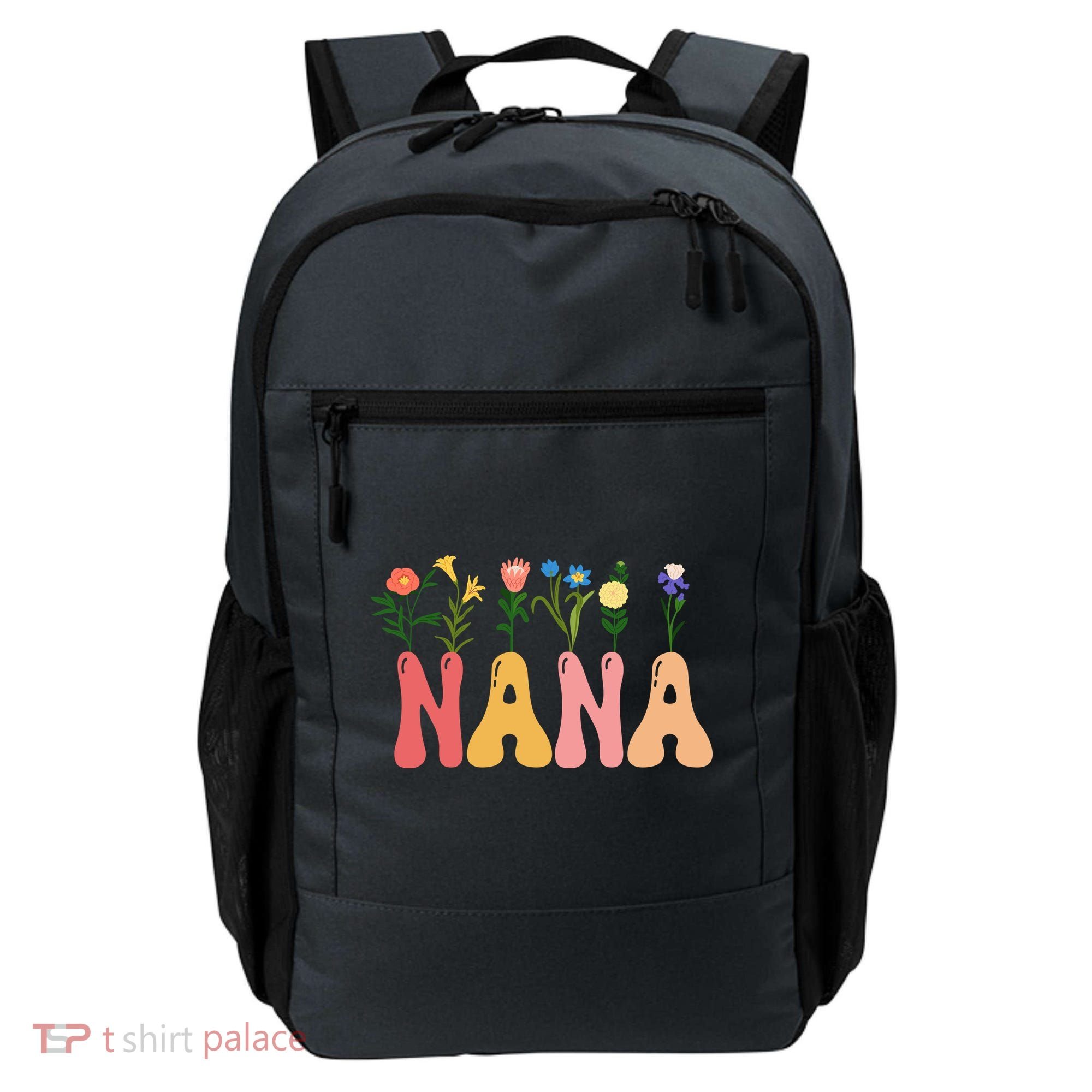 Cute Retro Floral Nana Backpack