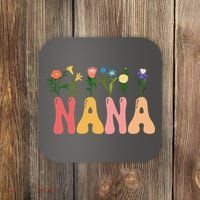 Cute Retro Floral Nana Coaster thumb 0