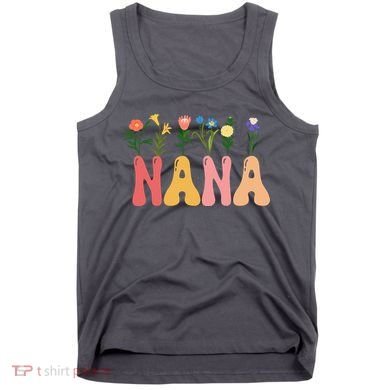 Cute Retro Floral Nana Tank Top