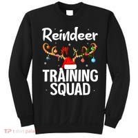 Christmas Running Funny Reindeer Training Squad Team Family Sweatshirt thumb 0