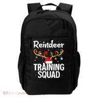 Christmas Running Funny Reindeer Training Squad Team Family Backpack thumb 0