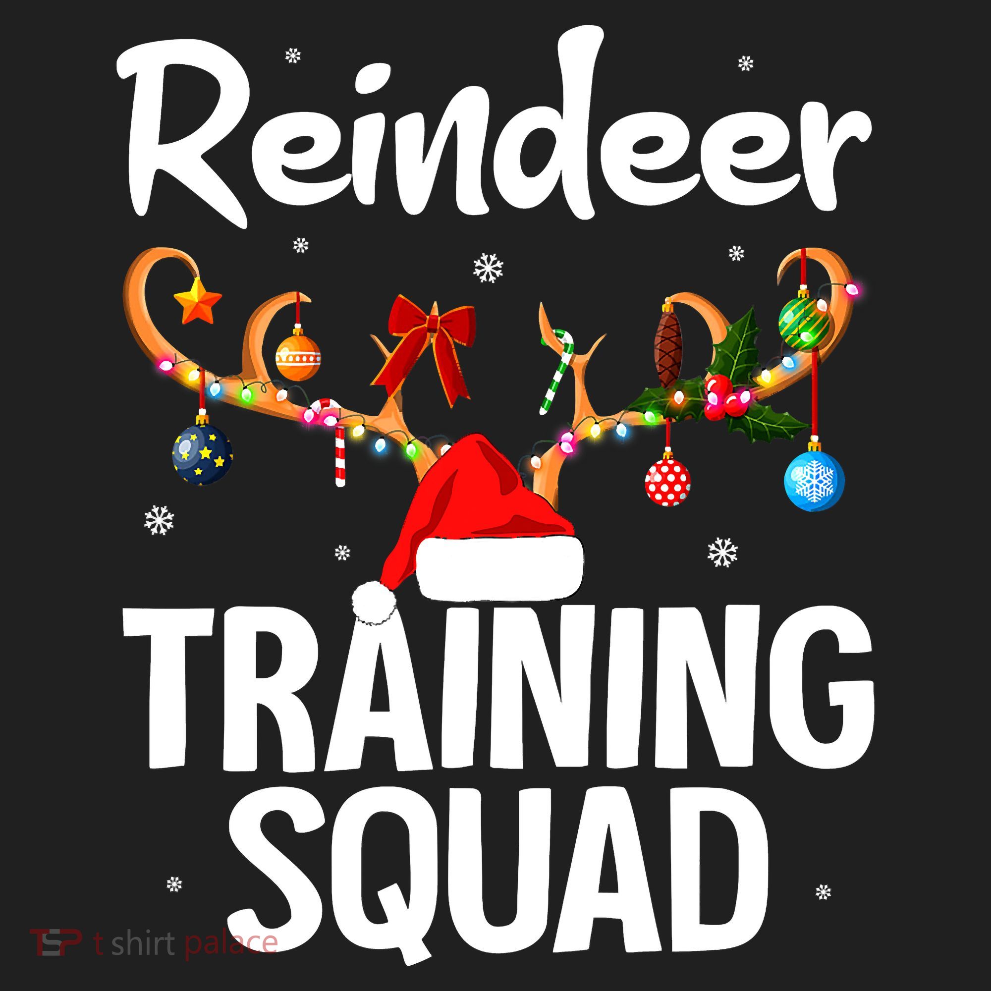 Christmas Running Funny Reindeer Training Squad Team Family Beanie