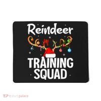 Christmas Running Funny Reindeer Training Squad Team Family Mousepad thumb 0
