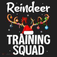 Christmas Running Funny Reindeer Training Squad Team Family Hat thumb 2