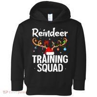 Christmas Running Funny Reindeer Training Squad Team Family Toddler Hoodie thumb 0