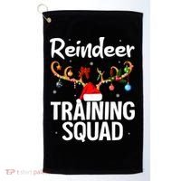 Christmas Running Funny Reindeer Training Squad Team Family Golf Towel thumb 0