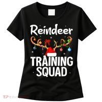 Christmas Running Funny Reindeer Training Squad Team Family Women's T-Shirt thumb 0