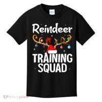Christmas Running Funny Reindeer Training Squad Team Family Kids T-Shirt thumb 0