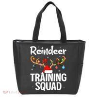 Christmas Running Funny Reindeer Training Squad Team Family Tote Bag thumb 0