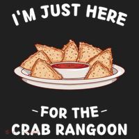 Crab Rangoon Food Lover Im Just Here For The Crab Rangoon Cool Gift Hat thumb 2