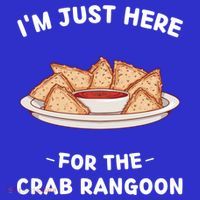 Crab Rangoon Food Lover Im Just Here For The Crab Rangoon Cool Gift Baby Bodysuit thumb 2