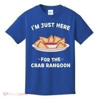 Crab Rangoon Food Lover Im Just Here For The Crab Rangoon Cool Gift Kids T-Shirt thumb 0