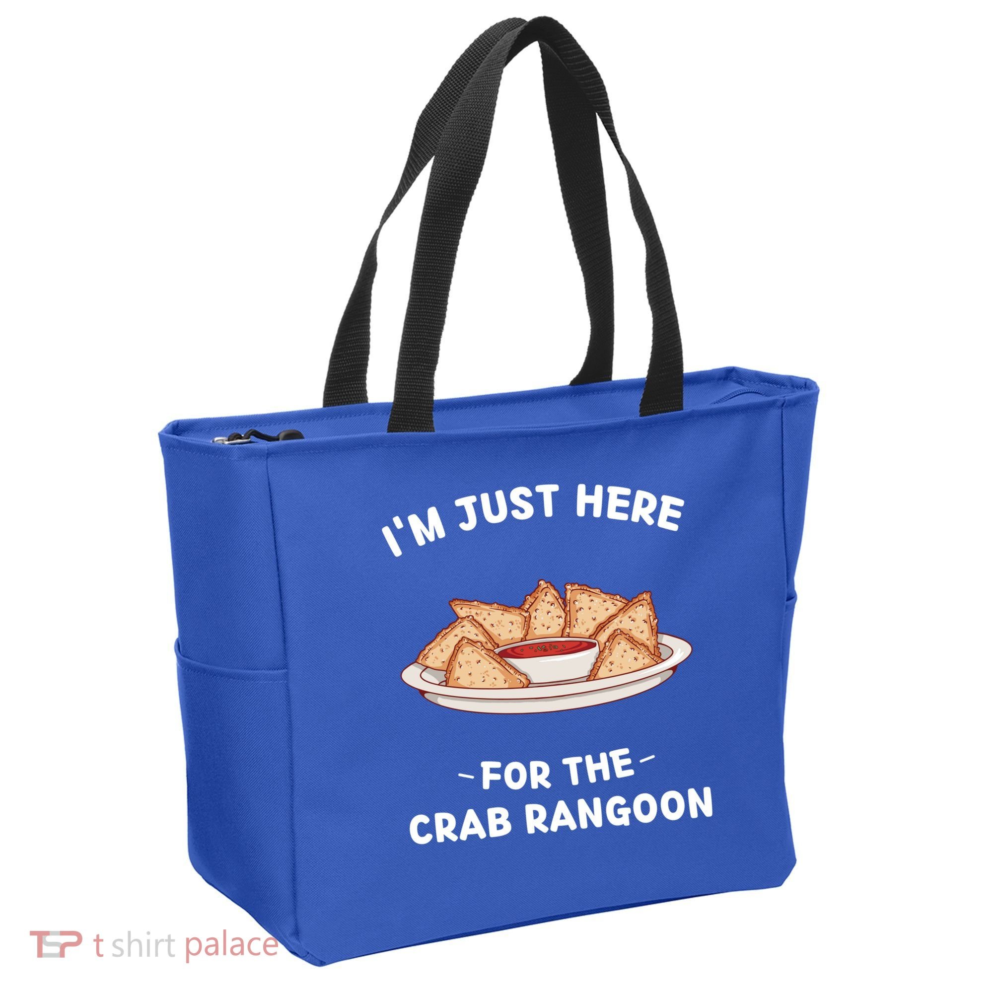Crab Rangoon Food Lover Im Just Here For The Crab Rangoon Cool Gift Tote Bag