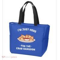 Crab Rangoon Food Lover Im Just Here For The Crab Rangoon Cool Gift Tote Bag thumb 3