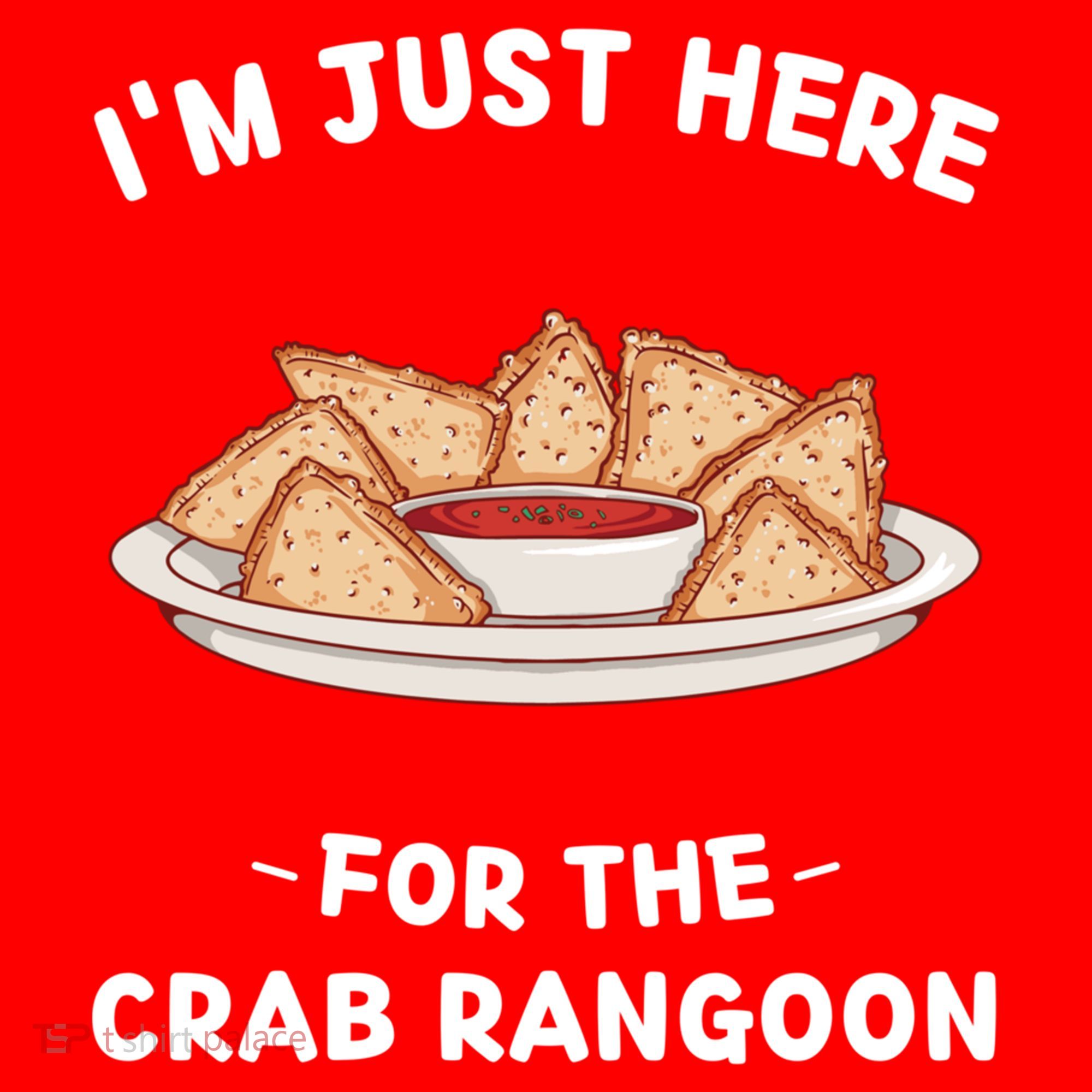 Crab Rangoon Food Lover Im Just Here For The Crab Rangoon Cool Gift Santa Hat