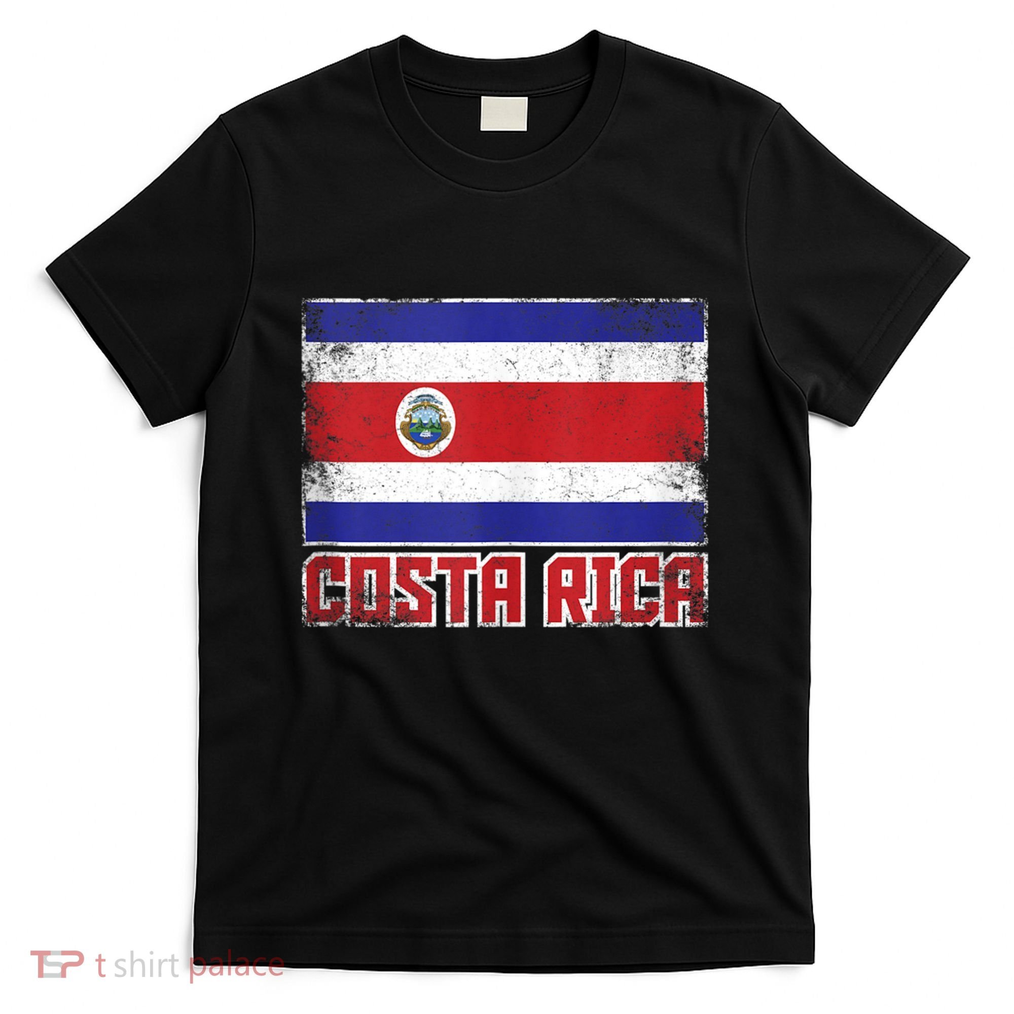 Costa Rica Flag Vintage Retro Country Costa Rican T-Shirt