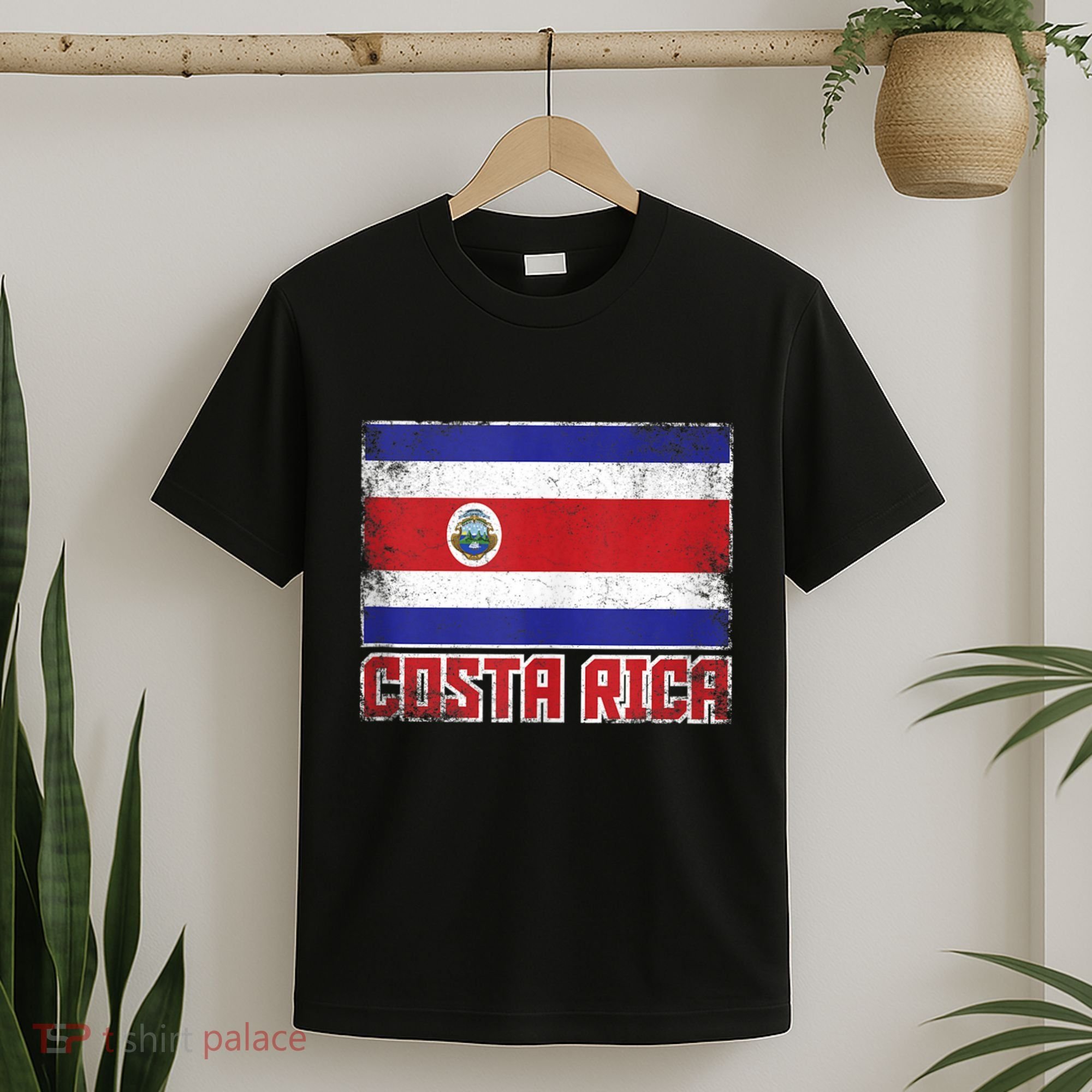 Costa Rica Flag Vintage Retro Country Costa Rican T-Shirt