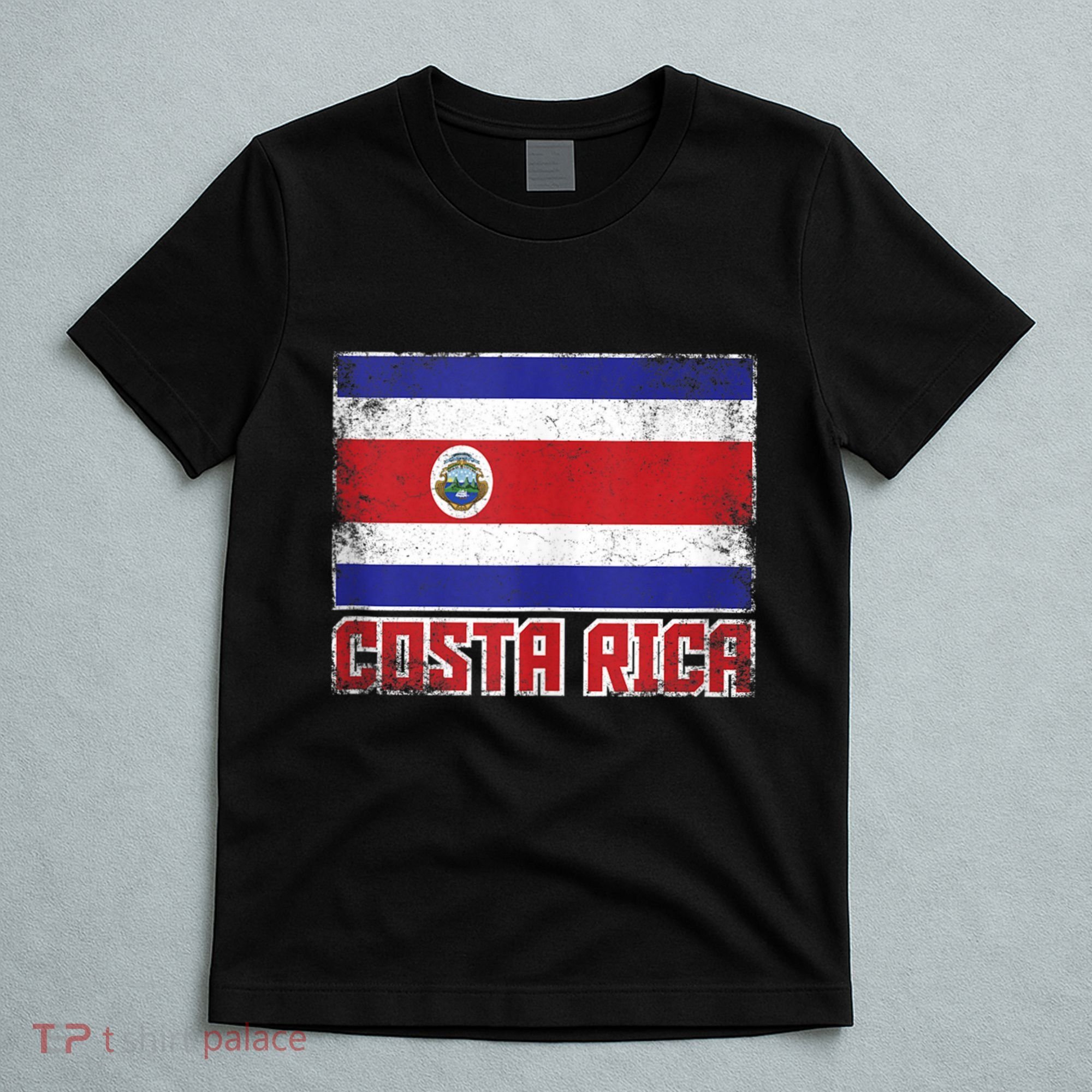 Costa Rica Flag Vintage Retro Country Costa Rican T-Shirt