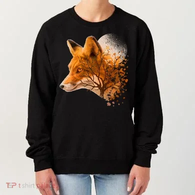 Cool Red Fox Tree Women's Sweatshirt