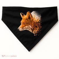 Cool Red Fox Tree USA-Made Doggie Bandana thumb 0