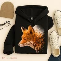 Cool Red Fox Tree Hoodie thumb 4