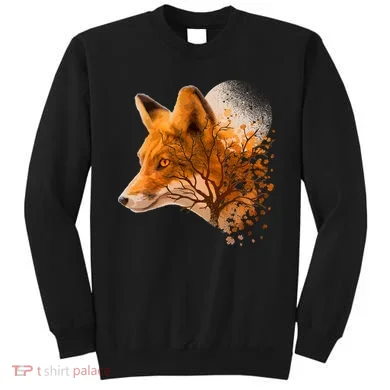 Cool Red Fox Tree Sweatshirt