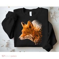 Cool Red Fox Tree Sweatshirt thumb 2