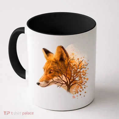 Cool Red Fox Tree Coffee Mug