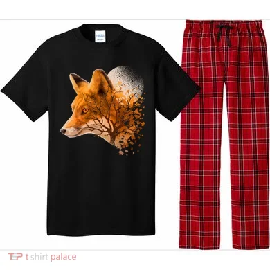 Cool Red Fox Tree Pajama Set