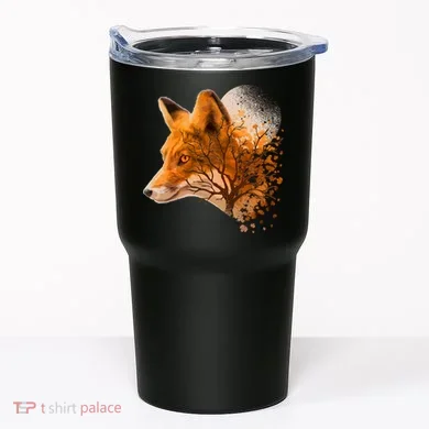 Cool Red Fox Tree Tumbler
