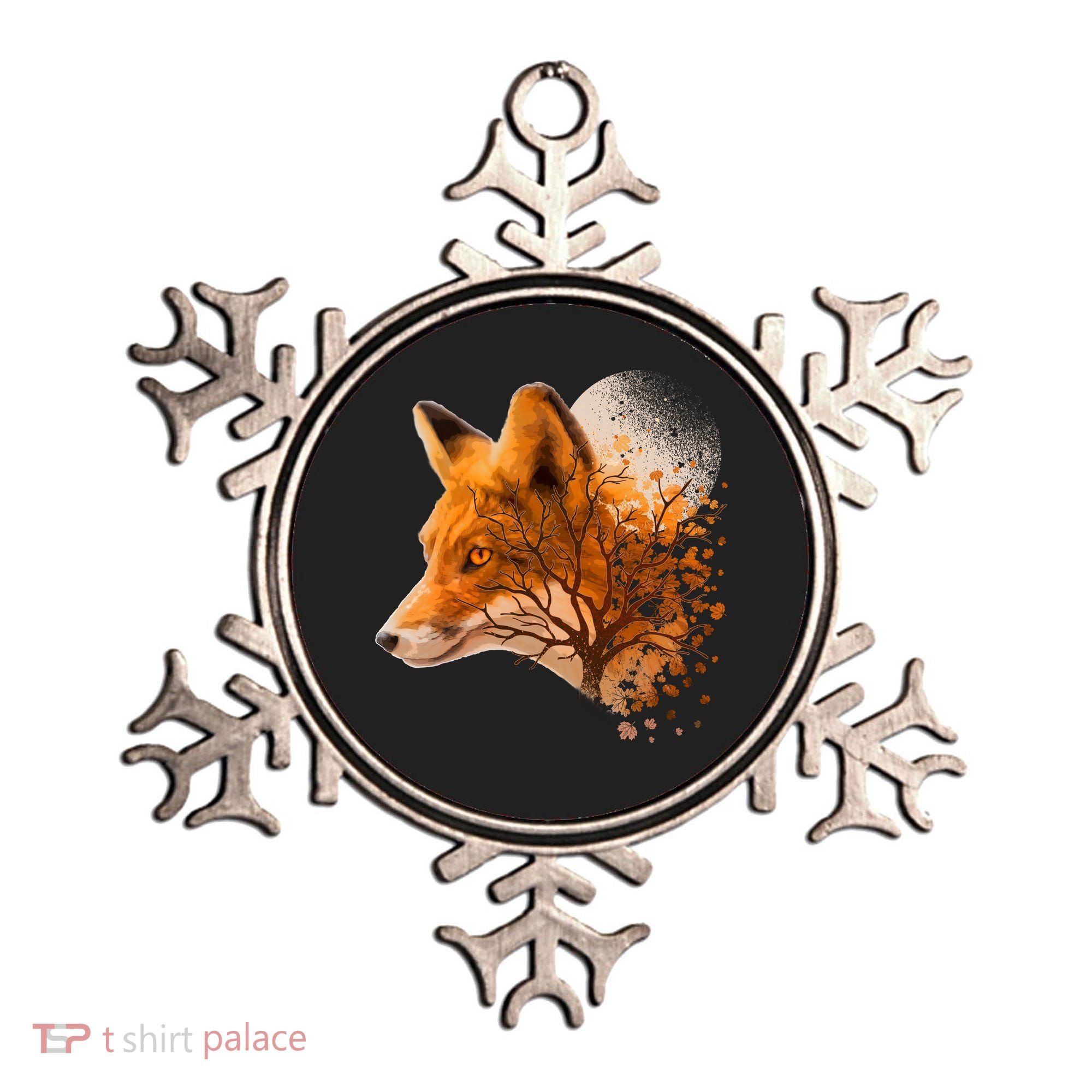 Cool Red Fox Tree Ornament