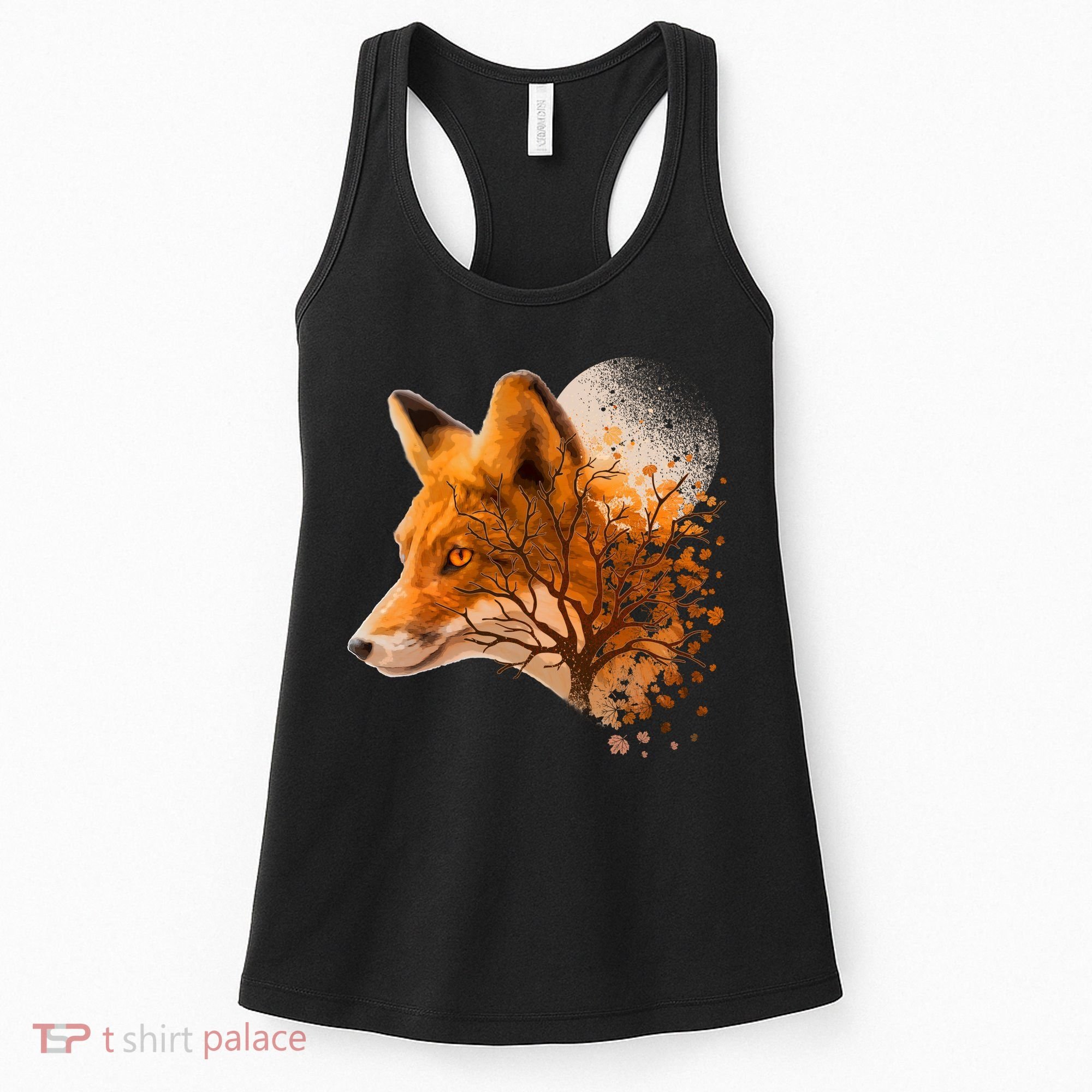 Cool Red Fox Tree Women's Tank Top