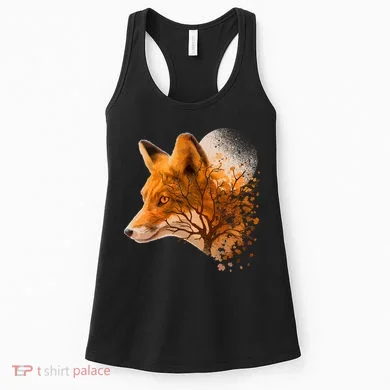 Cool Red Fox Tree Women's Tank Top