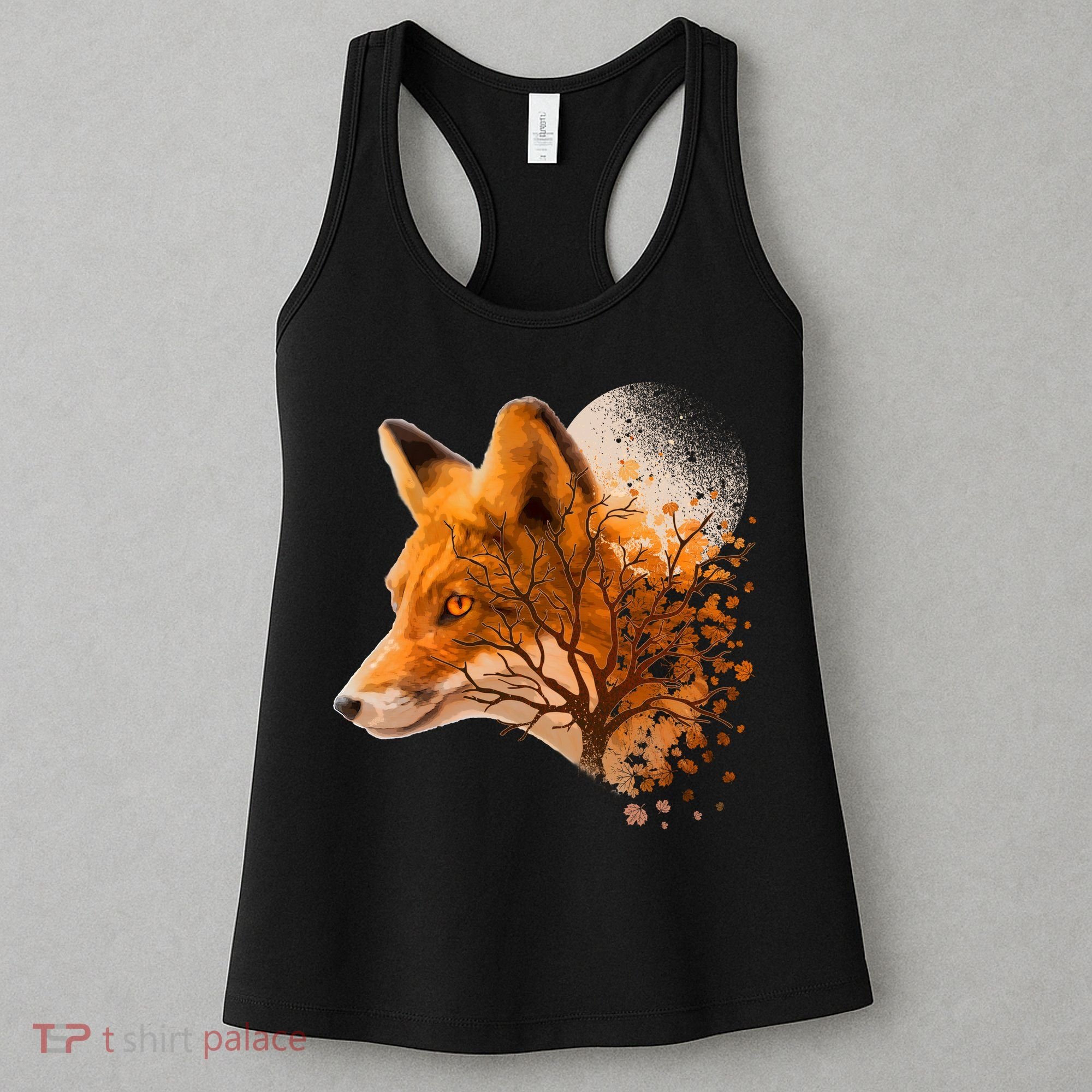 Cool Red Fox Tree Women's Tank Top
