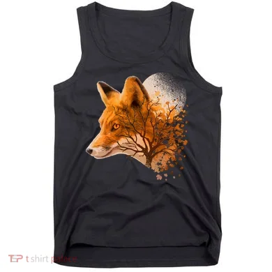 Cool Red Fox Tree Tank Top