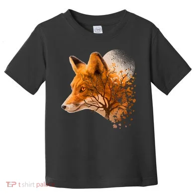 Cool Red Fox Tree Toddler T-Shirt