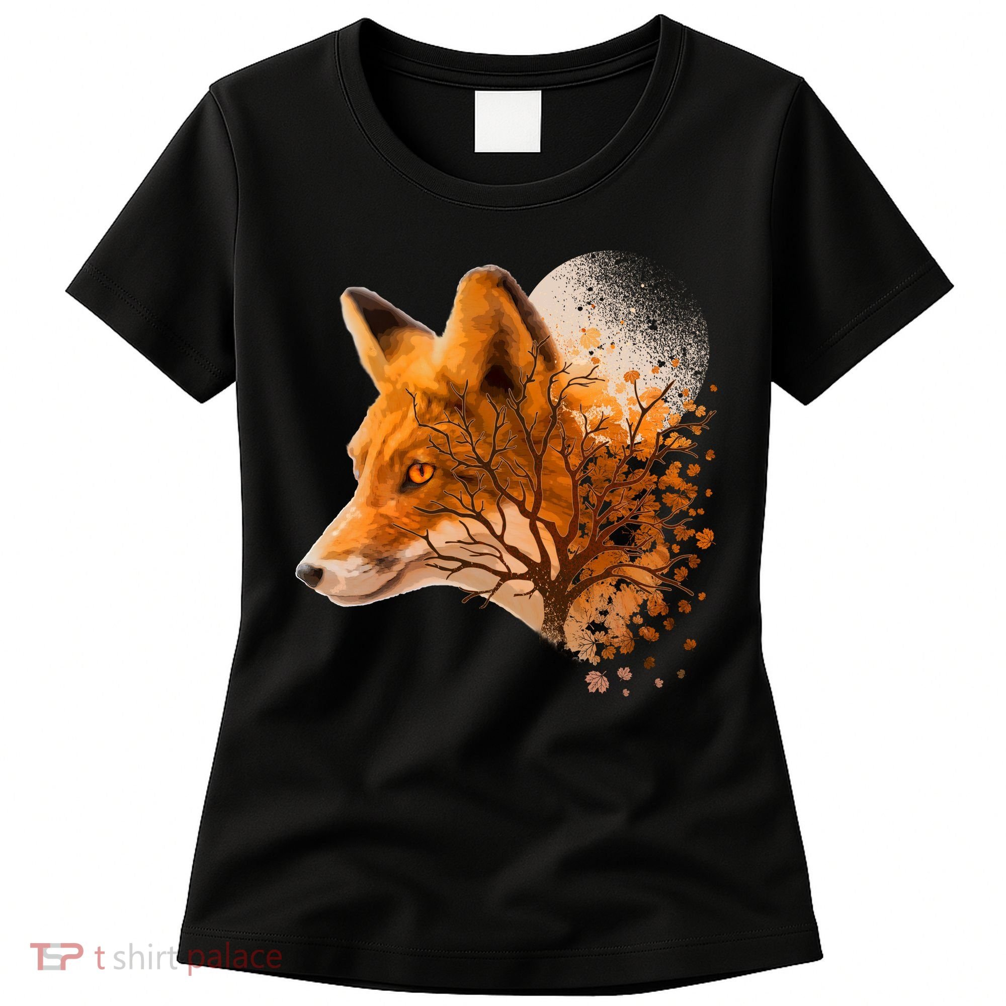 Cool Red Fox Tree Women's T-Shirt