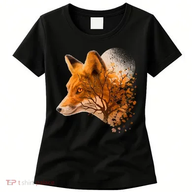 Cool Red Fox Tree Women's T-Shirt