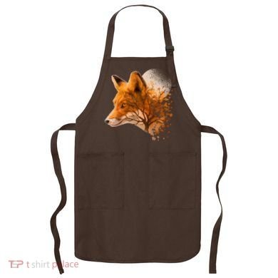 Cool Red Fox Tree Apron