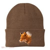 Cool Red Fox Tree Beanie thumb 0