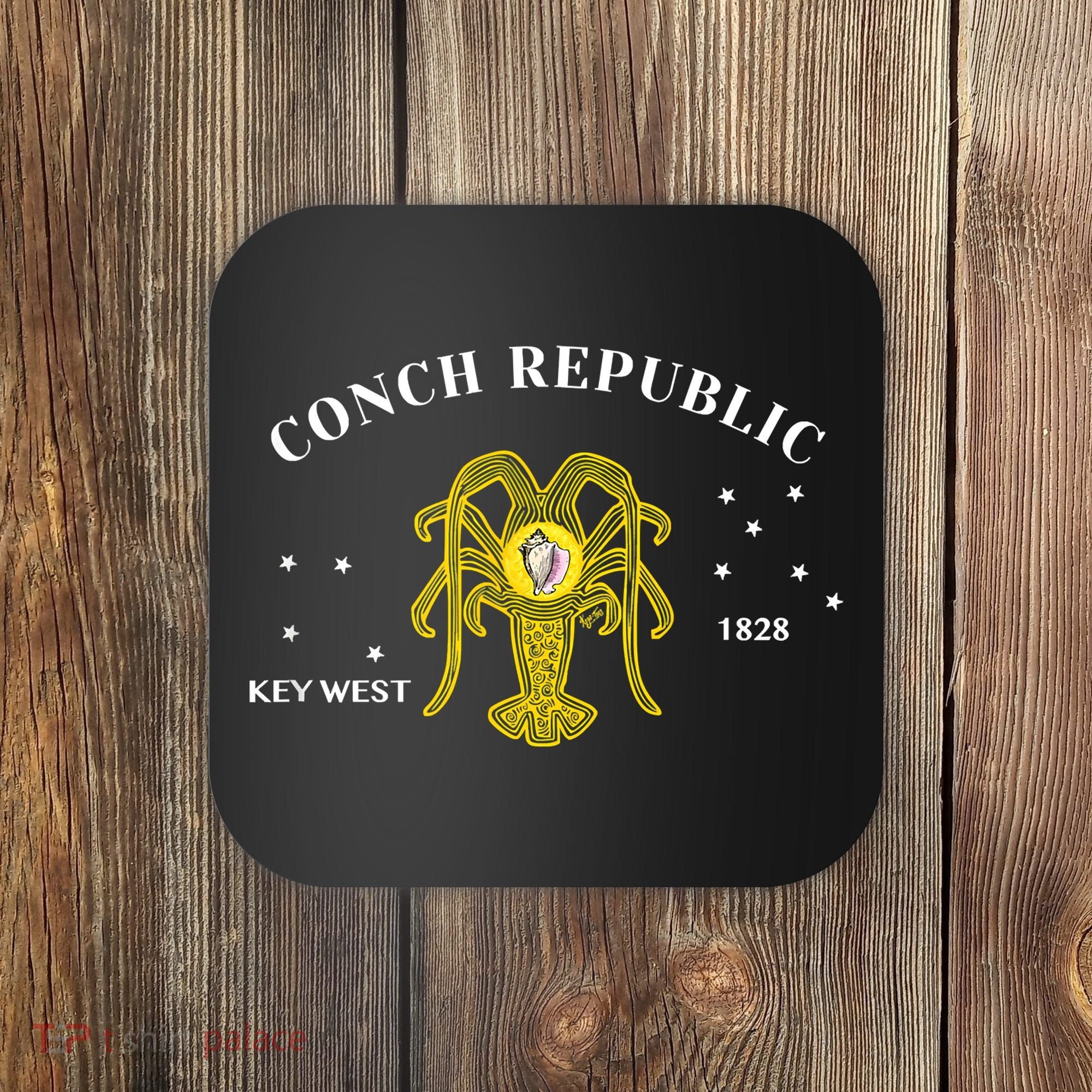 Conch Republic Flag Lobster Florida Keys Lobster Season Coaster