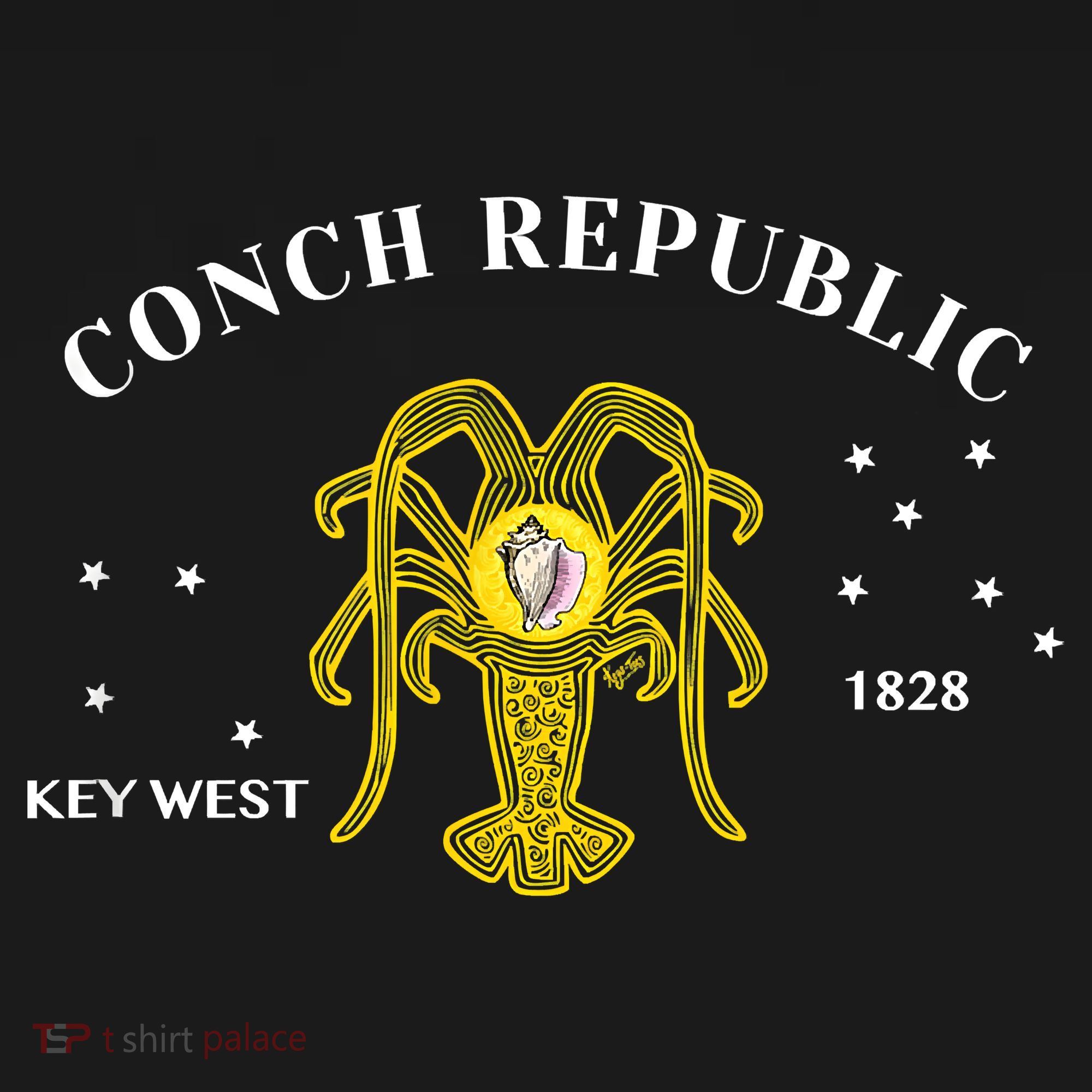 Conch Republic Flag Lobster Florida Keys Lobster Season Ornament