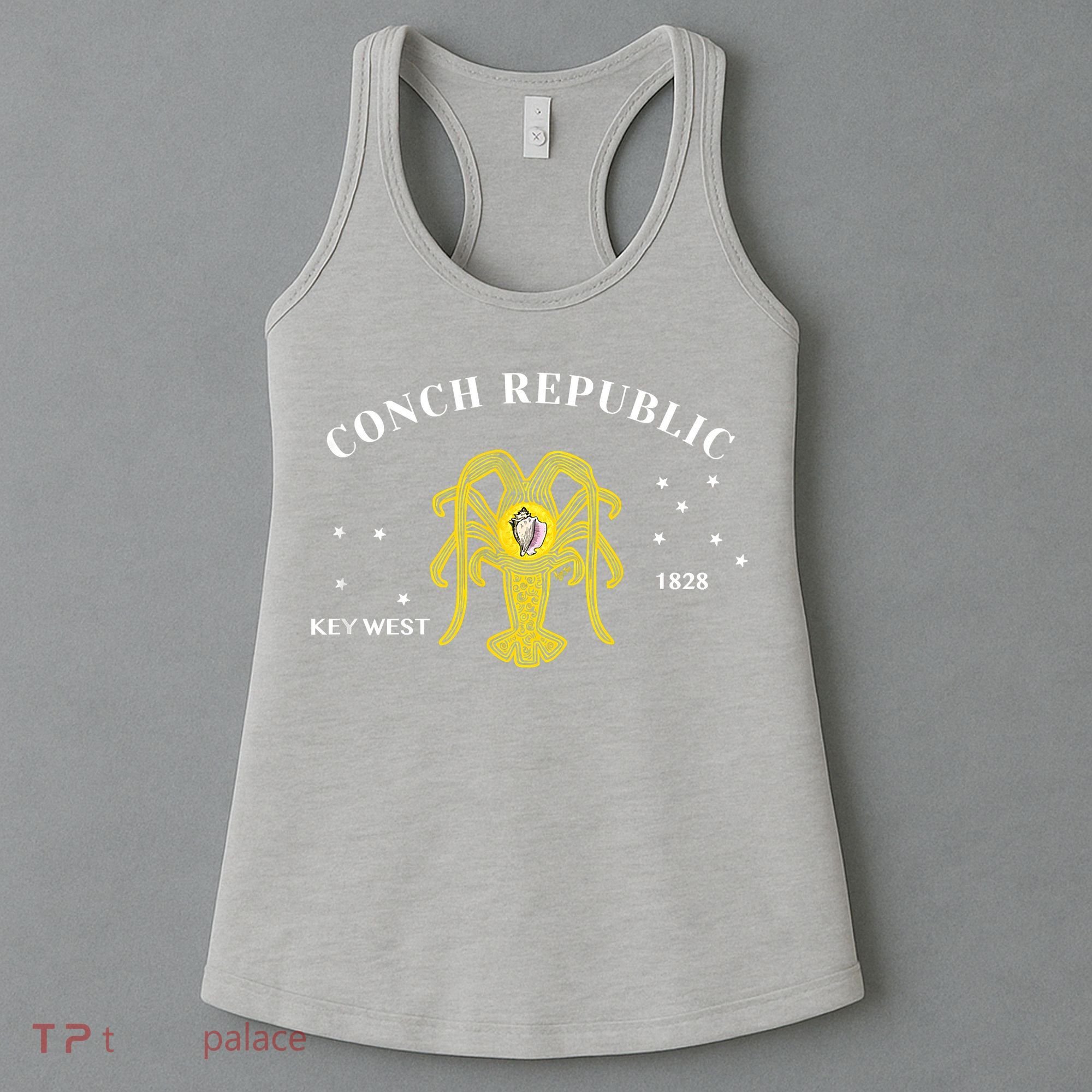 Conch Republic Flag Lobster Florida Keys Lobster Season Women's Tank Top