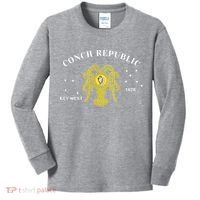 Conch Republic Flag Lobster Florida Keys Lobster Season Kids Long Sleeve Shirt thumb 0
