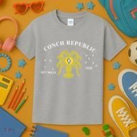 Conch Republic Flag Lobster Florida Keys Lobster Season Kids T-Shirt thumb 3