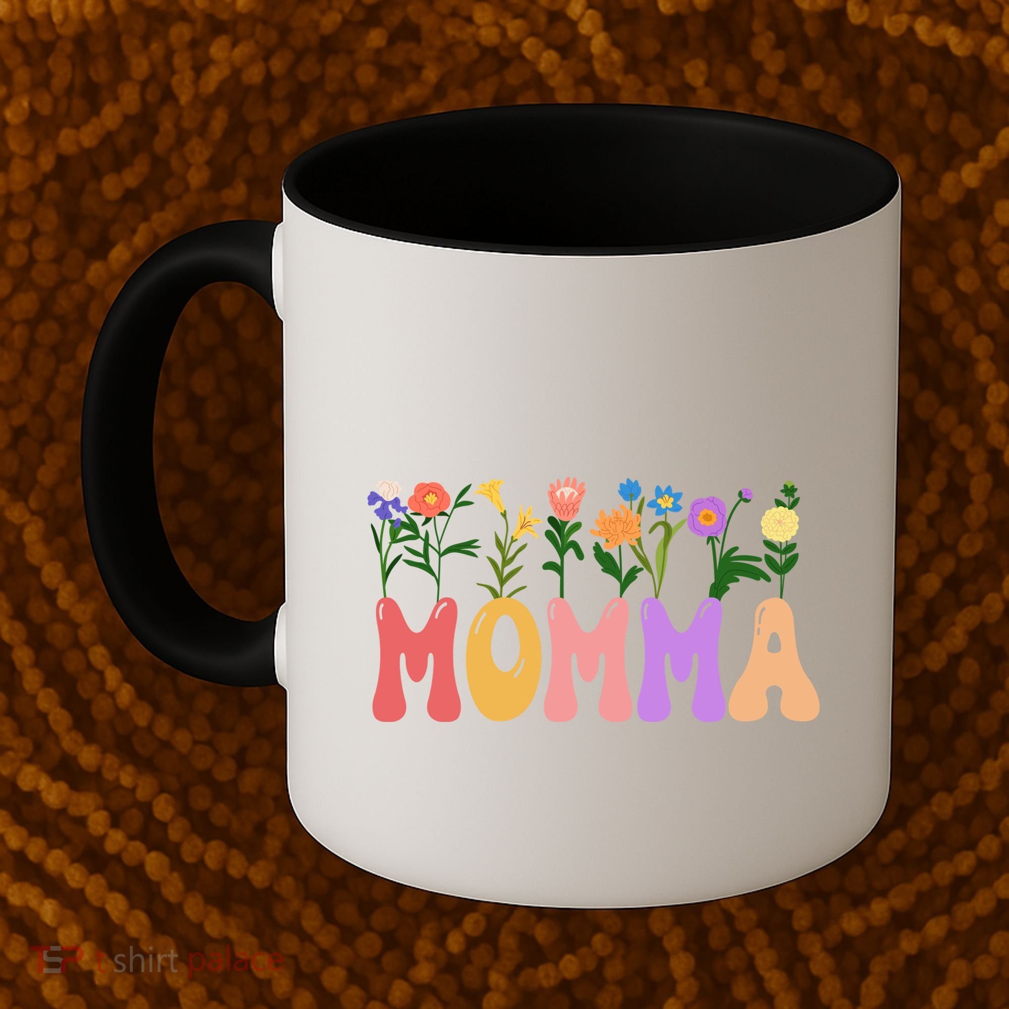 Cute Retro Floral Momma Coffee Mug